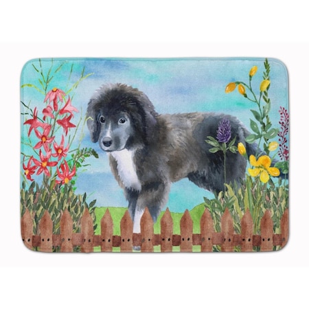 Carolines Treasures Newfoundland Puppy Spring Machine Washable Memory Foam Mat CK1261RUG